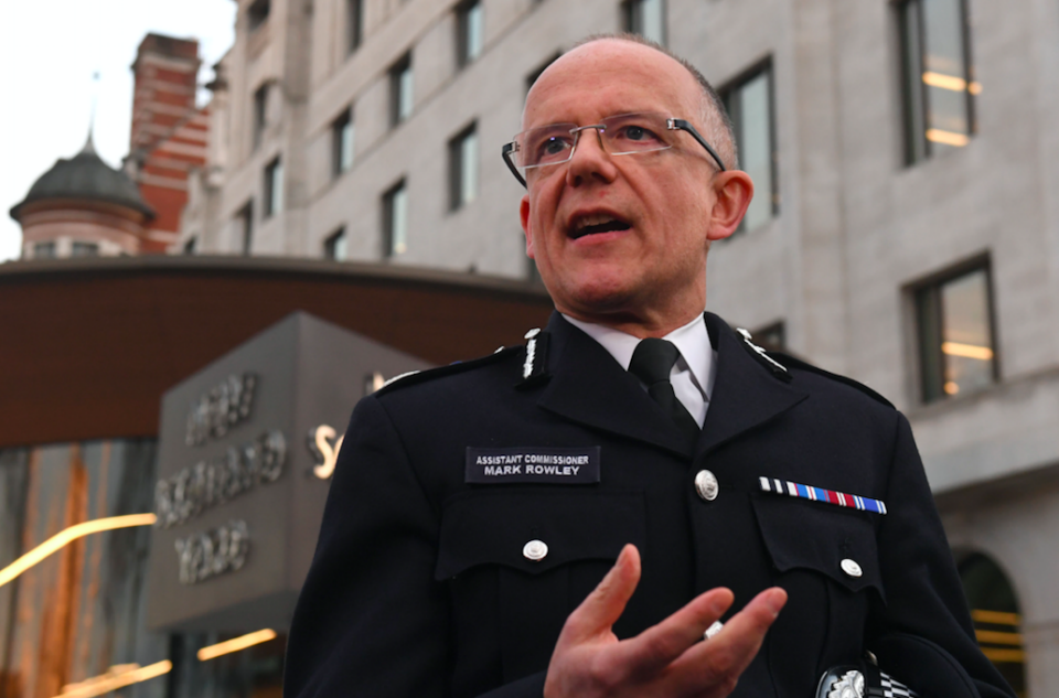 Anti-terror officer Mark Rowley of Scotland Yard said slain officer Keith Palmer had every right to expect to return home from his shift. Photo: AAP