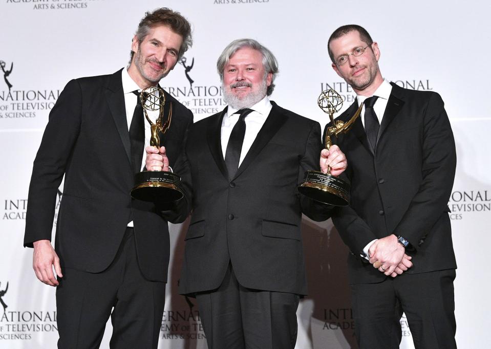 David Benioff, Conleth Hill, and D.B. Weiss