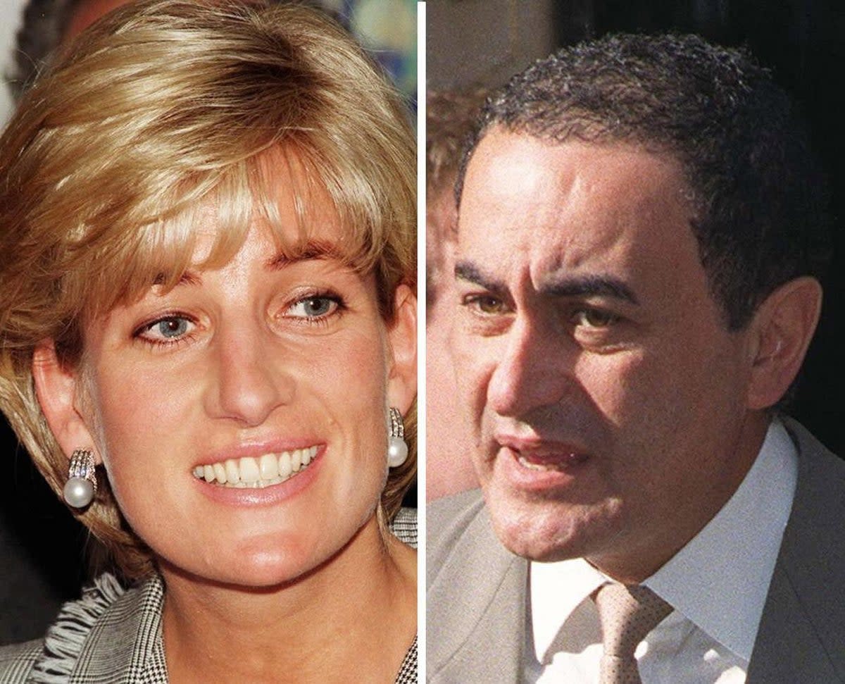 Mr Al Fayed was tortured by the deaths of Princess Diana and his son Dodi Al Fayed (PA)