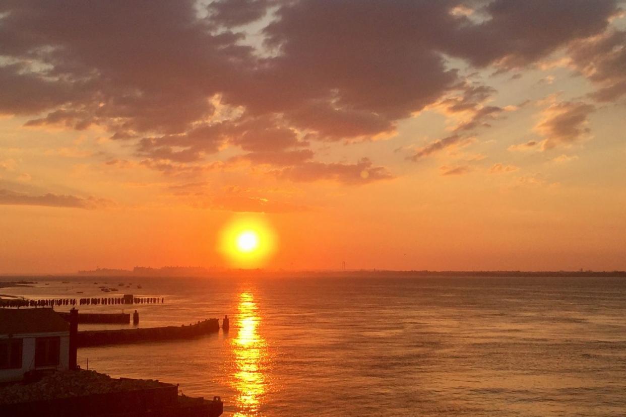 shoreline in the Rockaways, Queens