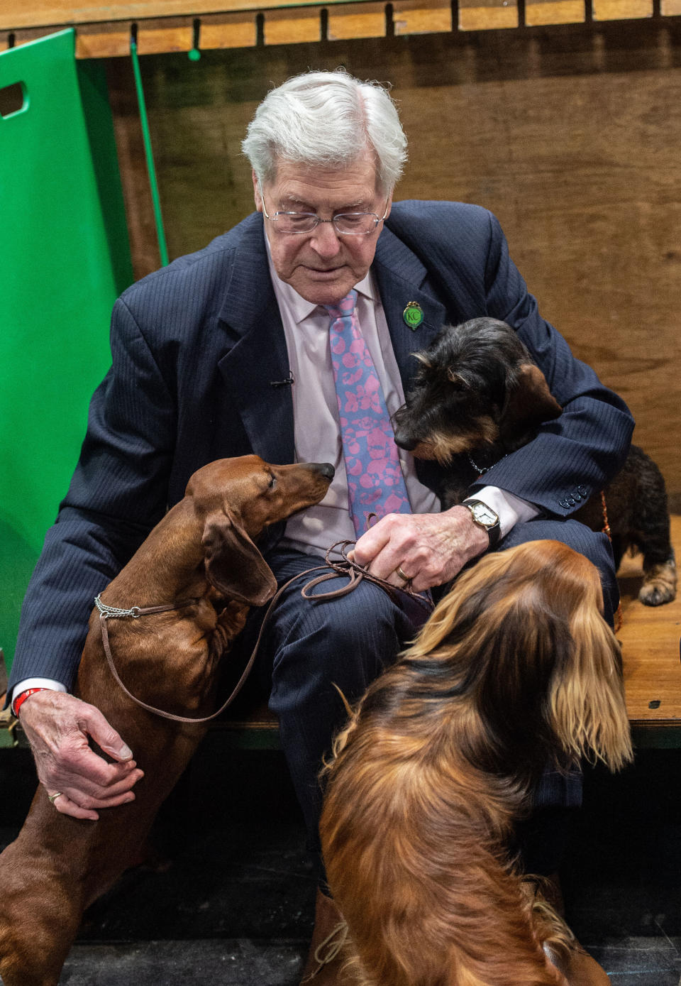 Peter Purves attends day 3 of Crufts Dog Show at the National Exhibition Centre (NEC) on 09 March 2019 in Birmingham, England. Picture date: Saturday 09 March, 2019. Photo credit: Katja Ogrin/ EMPICS Entertainment.