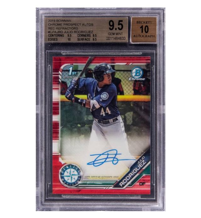 Julio Rodriguez Seattle Mariners Autographed 2021 Bowman