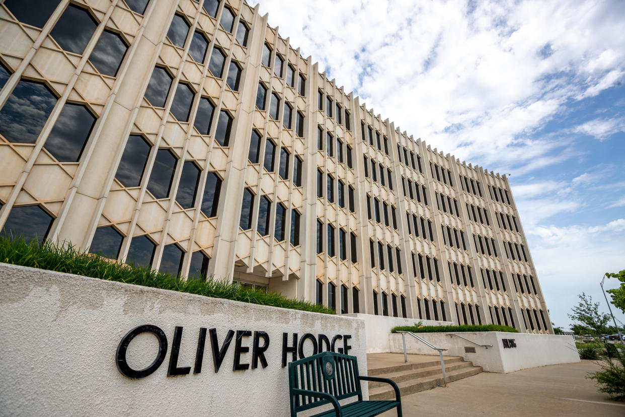 The Oliver Hodge building at the state Capitol complex is home to the Oklahoma State Department of Education. Oklahoma is ranked fifth among the states in the number of students who were subjected to corporal punishment, which is not allowed in schools in 35 states.