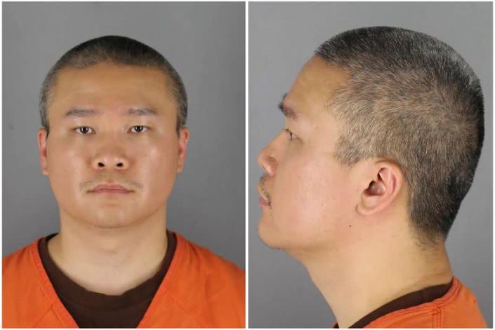 Former Minnesota police officer Tou Thao poses for a booking photograph in Minneapolis