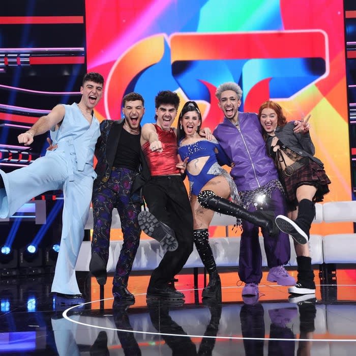 Los seis finalistas de OT: Juanjo, Martin, Lucas, Naiara, Paul y Ruslana