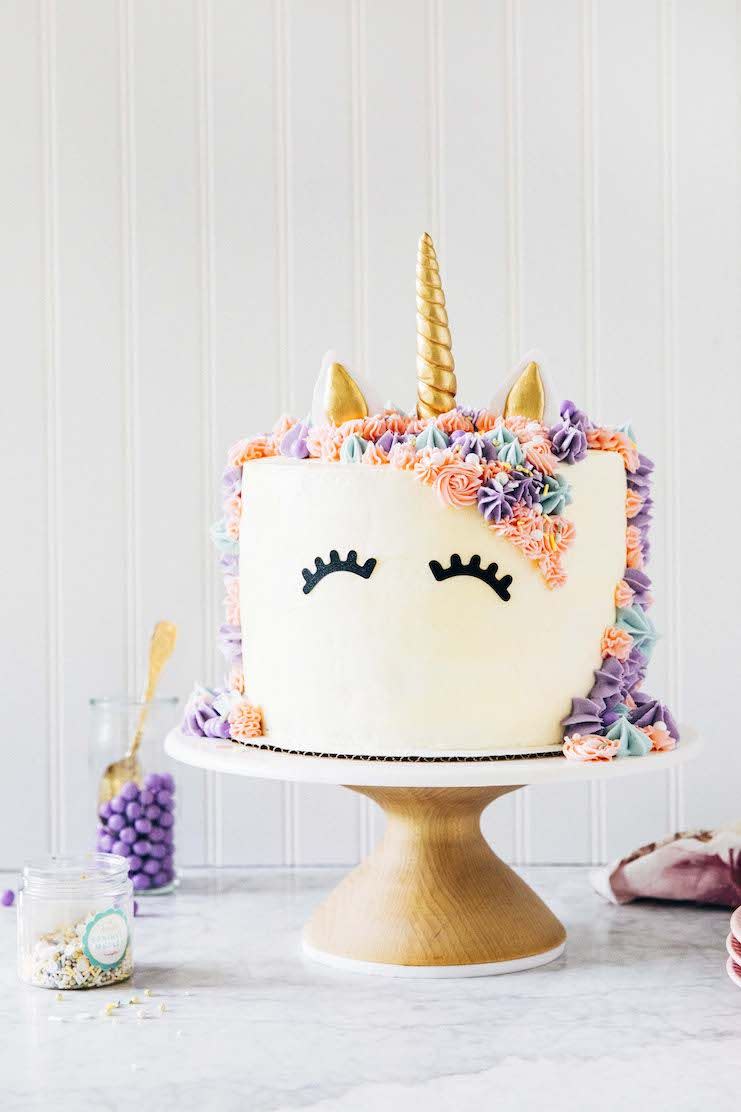 Rainbow Unicorn Cake