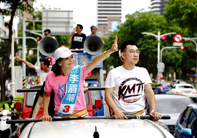 高雄市長補選前候選人李眉蓁。