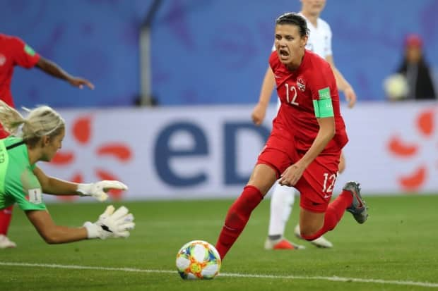 Soccer icon Christine Sinclair, pictured competing in 2019, will need to be at her scoring best if Canada hopes to make a run at the Tokyo Olympics.  (Francisco Seco/The Canadian Press - image credit)