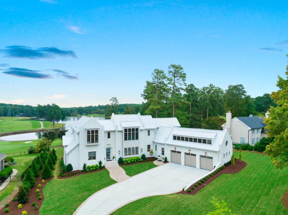 This 5-bed, 7-bath house is listed for nearly $7 million in North Ridge, Raleigh.