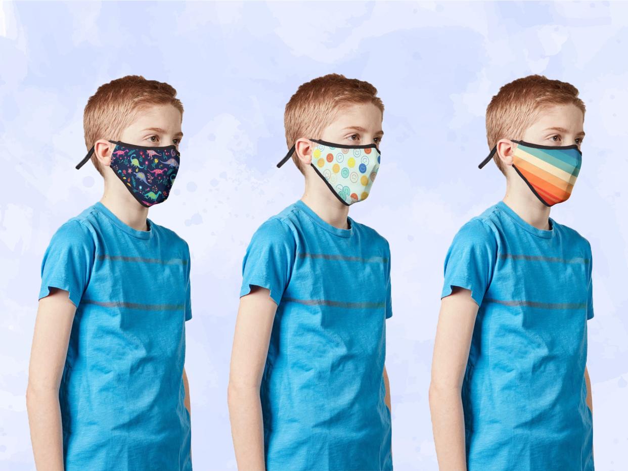 The new government advice states that children under the age of two should not wear a face mask: Vistaprint/The Independent