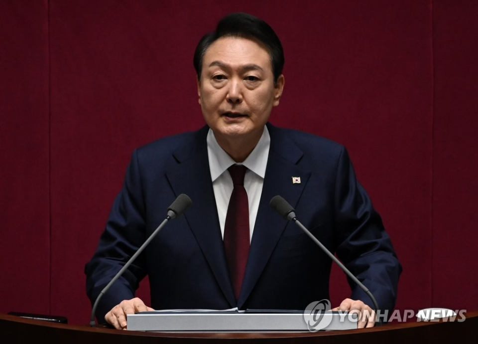 南韓總統尹錫悅重申南韓從未軍援武器給烏克蘭。   圖：翻攝自韓聯社