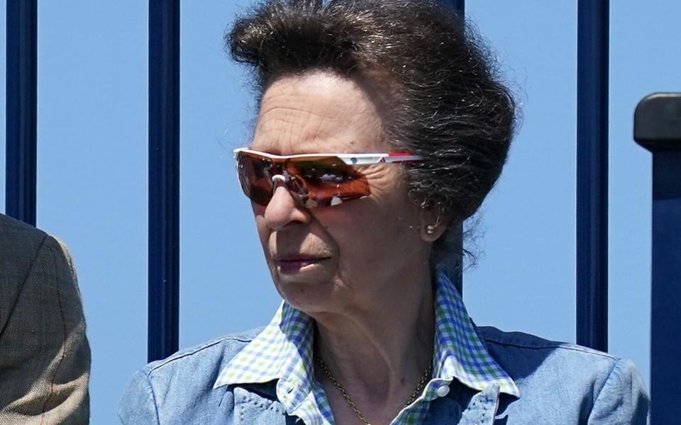 Princess Anne watching The Open last month - PA
