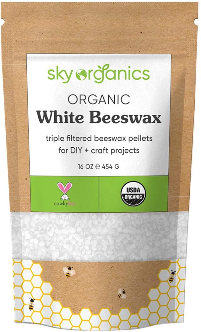 Beeswax Beads Organic White