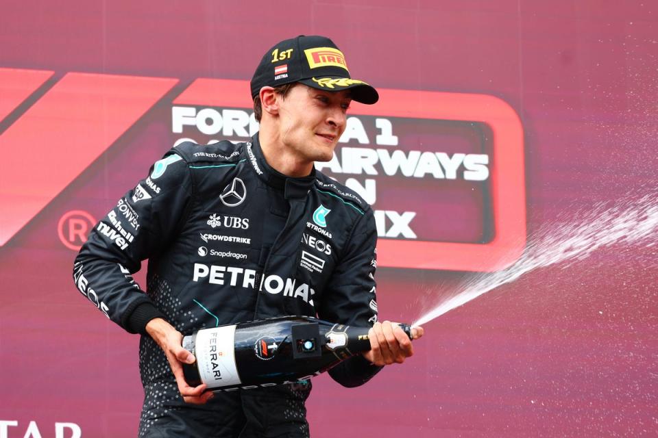 George Russell capitaised to win in F1 for just the second time (Getty Images)