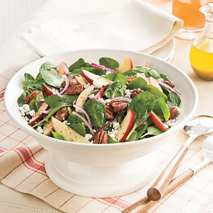 Spinach-Apple Salad With Maple-Cider Vinaigrette