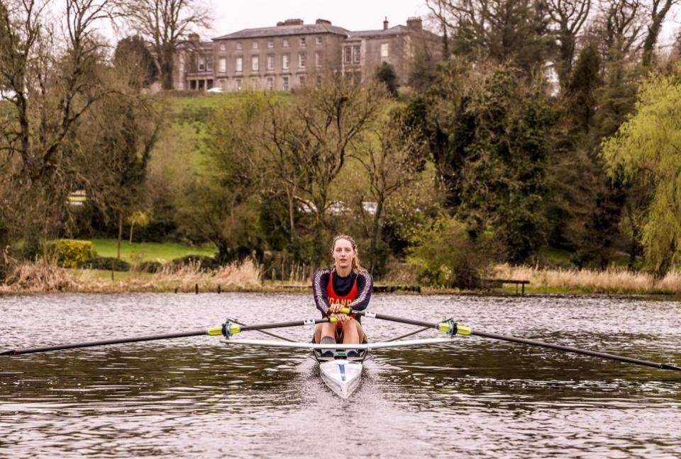 Impartial Reporter: Kathleen Noble, Olympic Rower, Uganda on the River Erne during her time in Fermanagh.