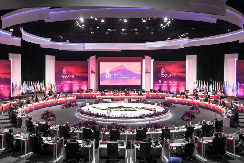 A general view of G20 finance ministers and central bank governors meeting (FMCBG) at Jakarta Convention Center, Jakarta