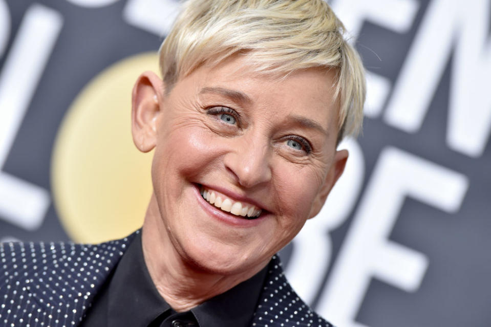 BEVERLY HILLS, CALIFORNIA - JANUARY 05: Ellen DeGeneres attends the 77th Annual Golden Globe Awards at The Beverly Hilton Hotel on January 05, 2020 in Beverly Hills, California. (Photo by Axelle/Bauer-Griffin/FilmMagic)