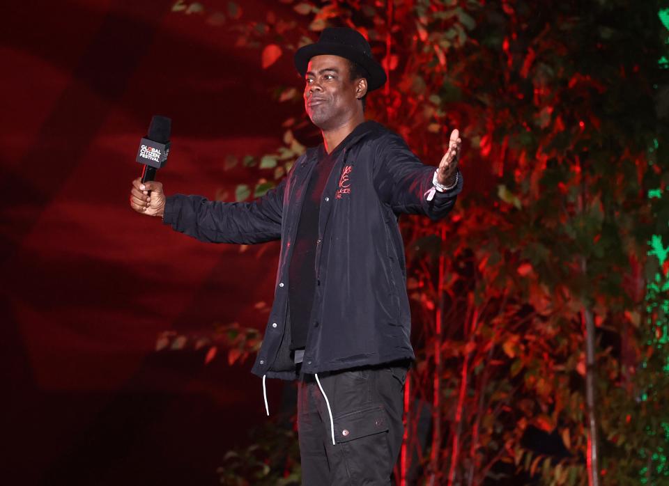 Chris Rock speaks onstage during the 2023 Global Citizen Concert at Central Park, Great Lawn on September 23, 2023 in New York City.