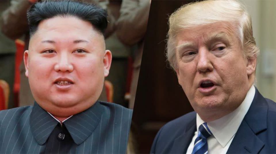 Trump and Kim have engaged in a heated war of words in recent months, trading threats and personal insults and heightening global alarm. Source: Getty