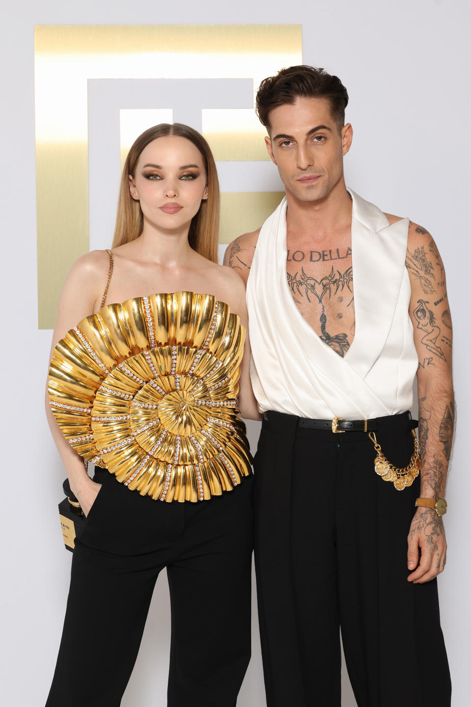 Dove Cameron et Damiano David (Photo by Pascal Le Segretain/Getty Images for Balmain)