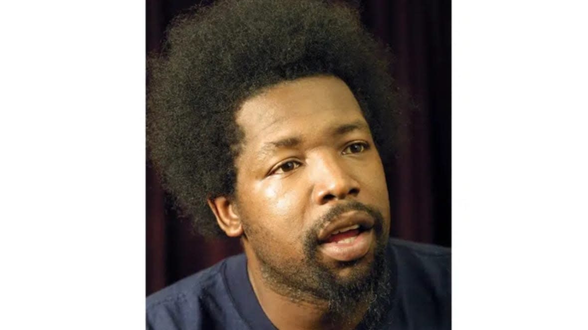 Afroman, whose real name is Joseph Foreman, poses for a portrait in New York in August 2001. On Monday, March 13, 2023, seven law enforcement officers filed suit against Afroman, accusing the rap artist of improperly using footage from a police raid on his Ohio home last year in his music videos. (Photo: Shawn Baldwin/AP, File)