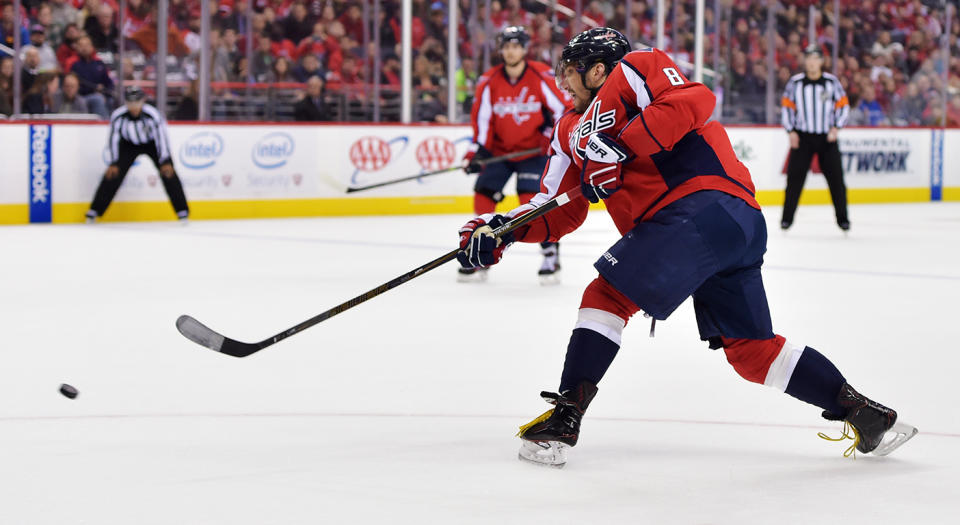 Alex Ovechkin and the Caps have been riding some extremely good shooting luck. (Drew Hallowell/Getty Images)