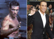 <b>Jean-Claude Van Damme</b><br><br> In the cult classic ‘Double Impact’ JCVD played twins separated by the death of their parents who are reunited and seek revenge when one sees a picture of the other (which could also have been a picture of him). What? Always looking for a new project (he gave us his business card!) it shows in the bags under his eyes but he still looks great for 51.