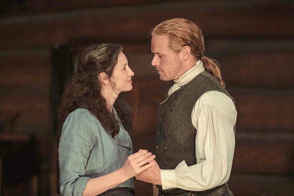 <span><span>Claire (Caitriona Balfe) and Jaime (Sam Heughan).</span><span>Starz</span></span>