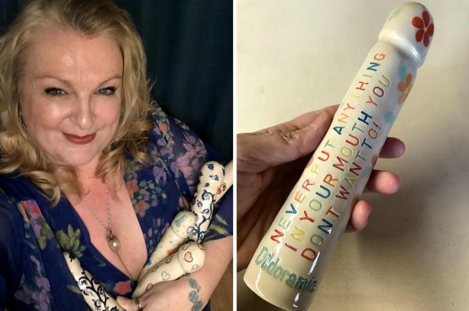 Rebecca Evans has explained how using sex toys helps ease chronic pain. (Rebecca Evans/SWNS)
