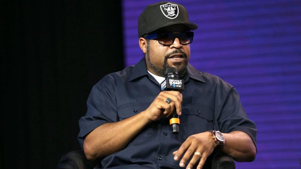 Ice Cube speaks onstage during the REVOLT X AT&T Host REVOLT Summit In Los Angeles at Magic Box on October 27, 2019 in Los Angeles, California. (Photo by Phillip Faraone/Getty Images for REVOLT)
