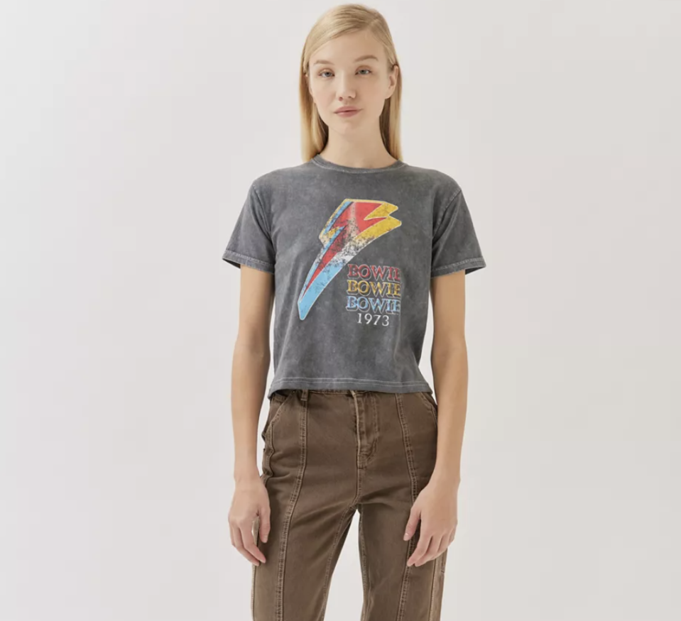 bowie baby tee urban outfitters t-shirt