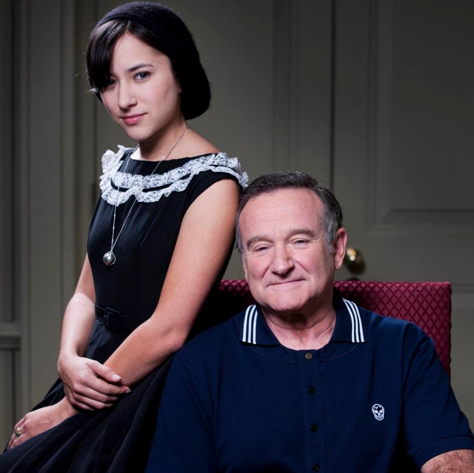 Robin Williams with his daughter Zelda, in 2011 - Andrew Crowley