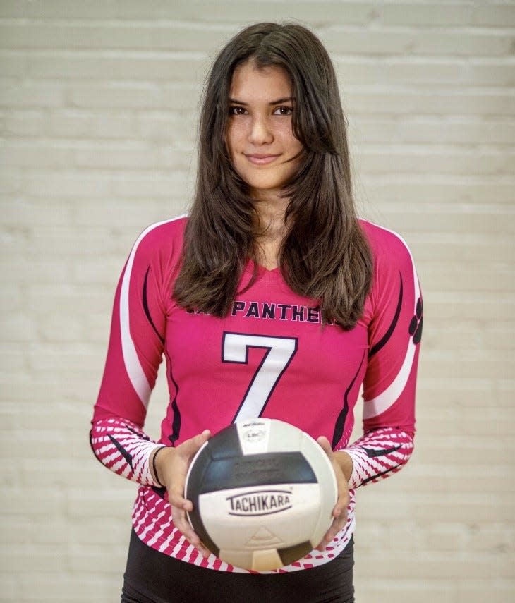 Abbey Kate Daugherty of the Savannah Arts volleyball team.
