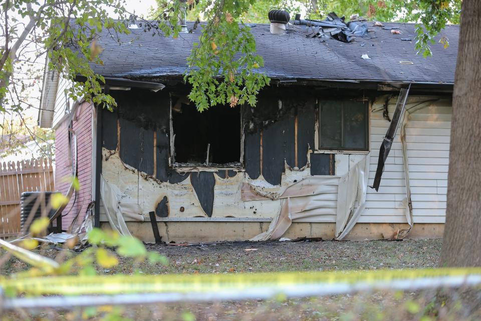 Fire damage could be seen Friday at a Broken Arrow home, the scene of a possible murder-suicide that happened on Thursday night.