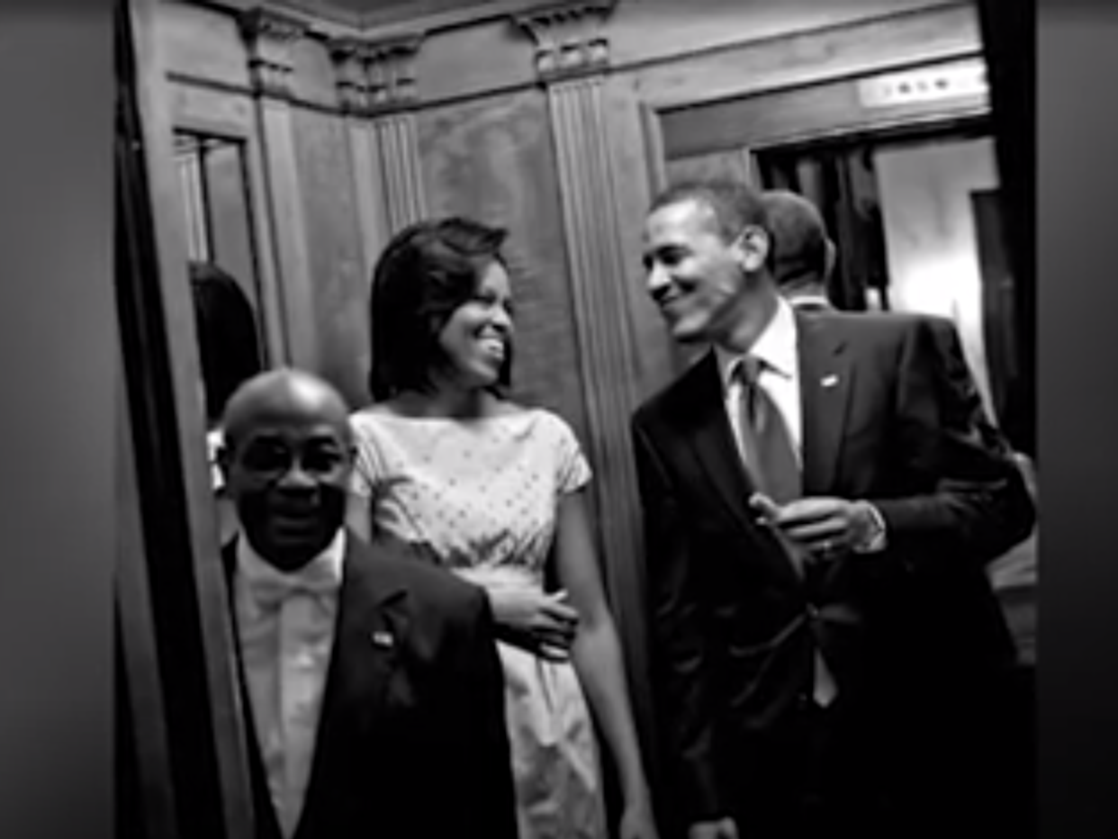 Wilson Roosevelt Jerman with former president and first lady Barack and Michelle Obama: Fox News