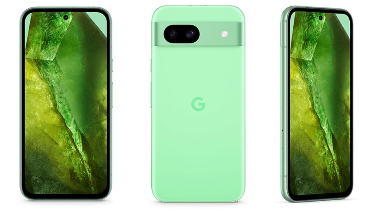  Leaked images of Google Pixel 8a in green. 