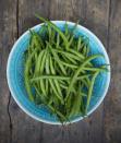 <p>Like frozen varieties in the supermarket, the key to cooking tender string beans in the microwave is to steam them in a covered casserole container. You'll learn how to steam a pound of green beans in the microwave with handy Thanksgiving shortcut tips below.</p><p><em><a href="https://www.goodhousekeeping.com/holidays/thanksgiving-ideas/g2929/microwave-cooking-thanksgiving-shortcuts/" rel="nofollow noopener" target="_blank" data-ylk="slk:Learn how to steam string beans in the microwave »;elm:context_link;itc:0;sec:content-canvas" class="link ">Learn how to steam string beans in the microwave »</a></em></p>