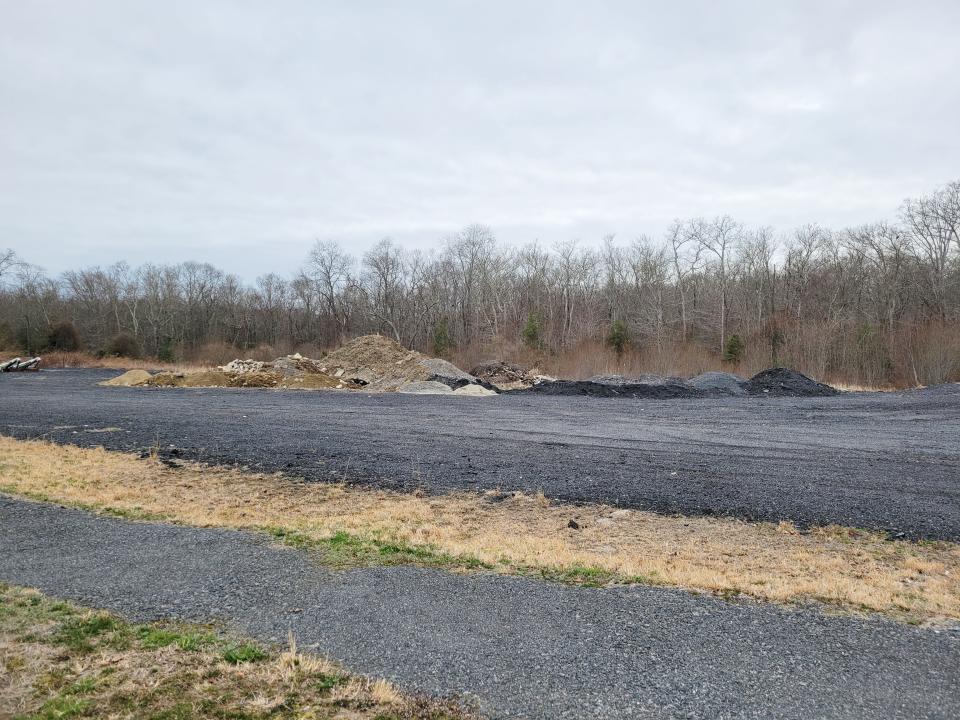 Here is the land on Slocum Road where the Burgo Basketball Complex will be built.