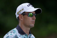 Dylan Frittelli, of South Africa, walks off the 17th tee during the first round of the John Deere Classic golf tournament, Thursday, June 30, 2022, at TPC Deere Run in Silvis, Ill. (AP Photo/Charlie Neibergall)