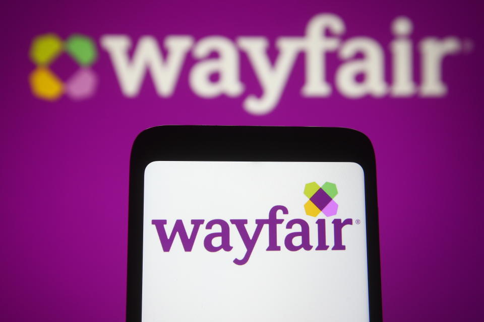 Wayfair's logo. (Photo Illustration by Pavlo Gonchar/SOPA Images/LightRocket via Getty Images)