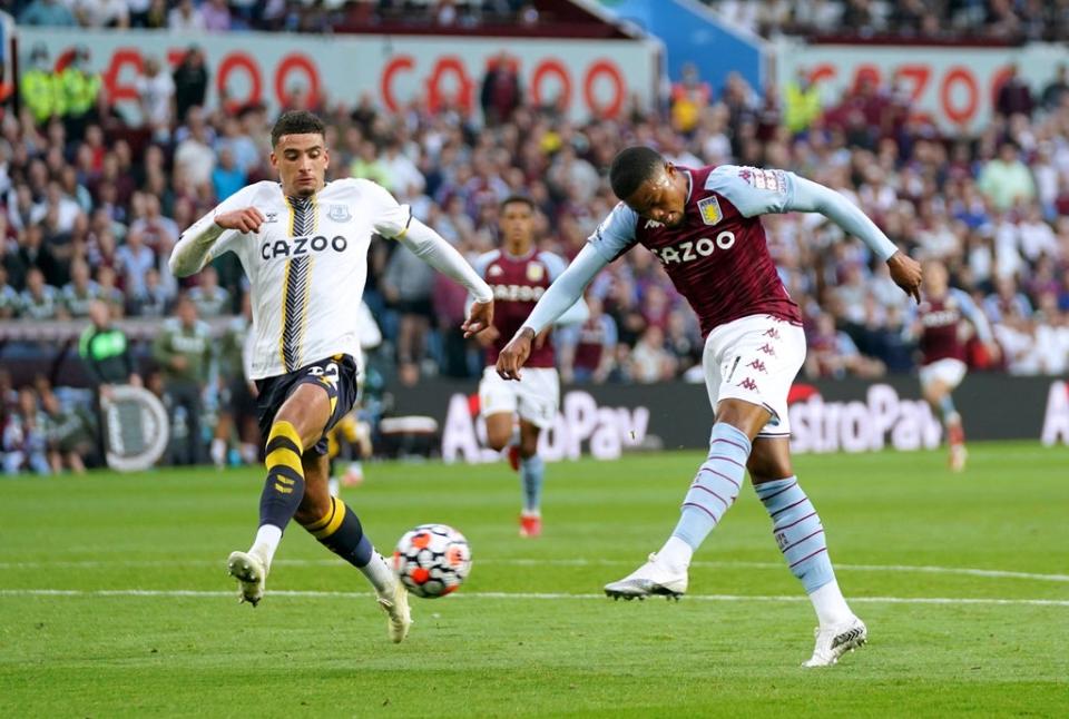 Aston Villa’s Leon Bailey added a quickfire third for the hosts (Tim Goode/PA) (PA Wire)