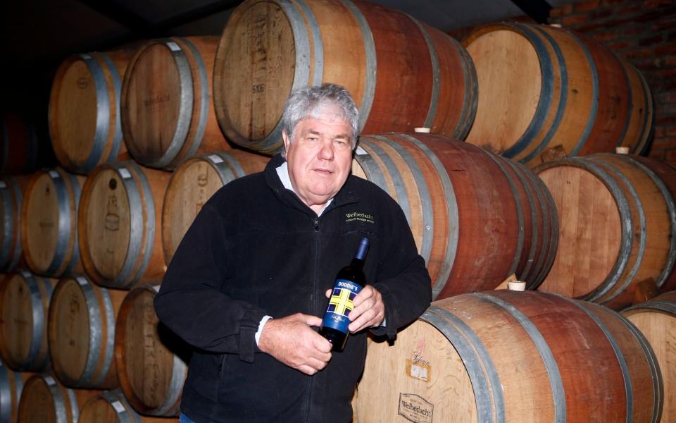 Schalk Burger senior at his Welbedacht wine estate - STEVE_GALLO