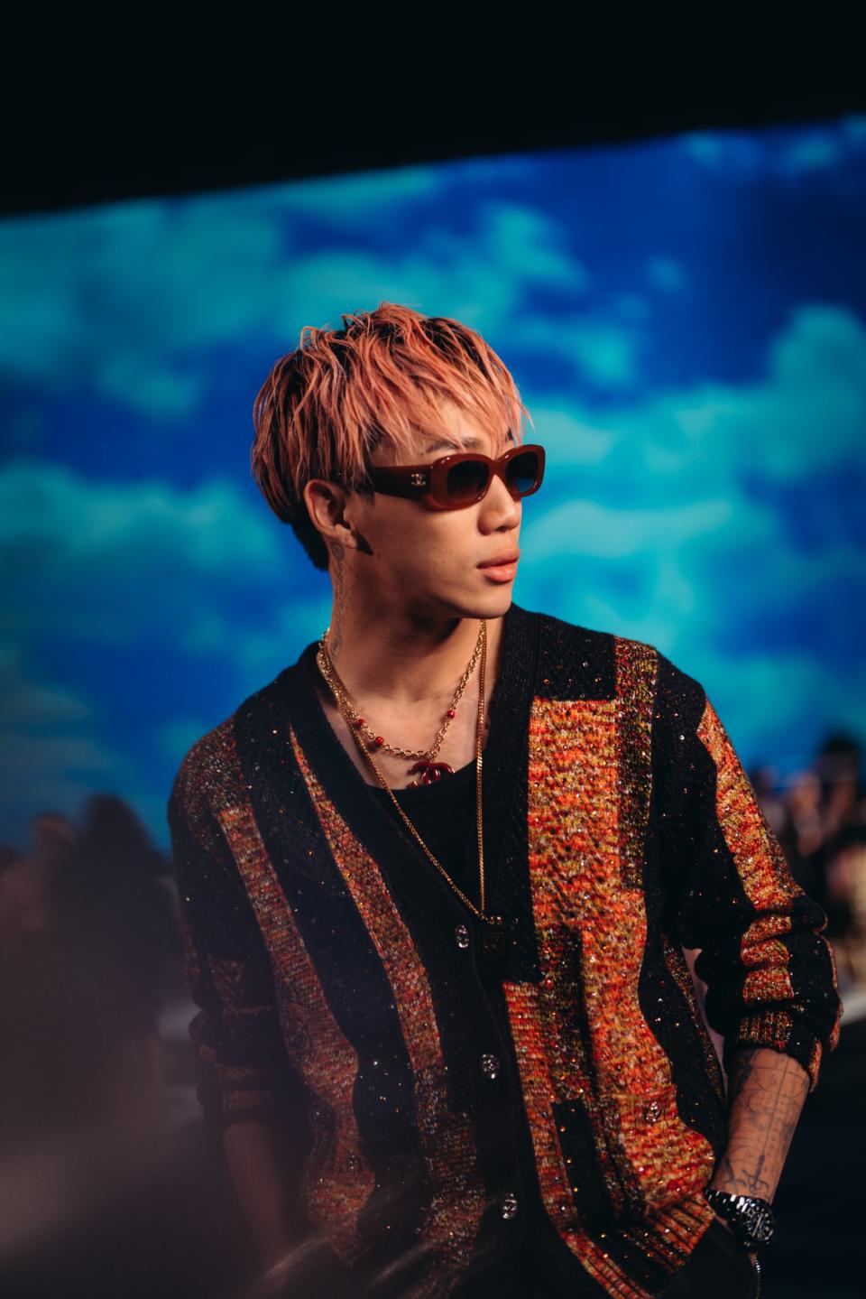 Rapper Ozi at Chanel Cruise 2023/24 collection. (PHOTO Chanel)