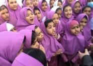 Iranian and Afghan girls gather at the Emam Hasan Mojtaba school in Kerman, Iran, October 23, 2016. Picture taken on October 23, 2016. REUTERS/Gabriela Baczynska