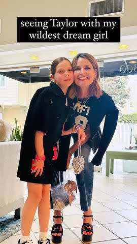 <p>savannahguthrie/Instagram</p> Savannah Guthrie poses with daughter, Vale.