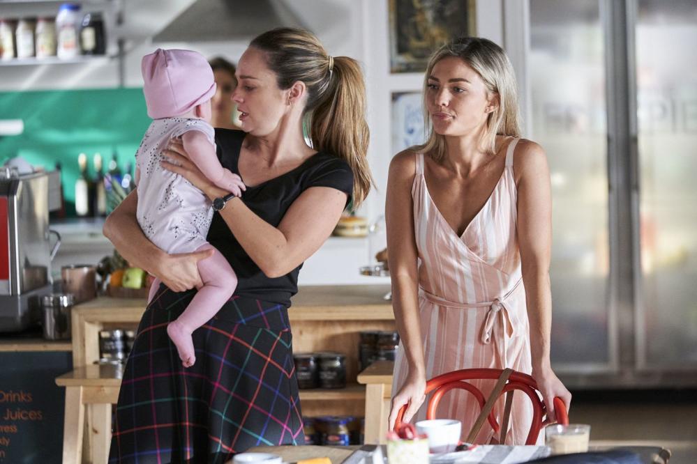 Home and Away, Tori Morgan confronts Jasmine Delaney over baby Grace