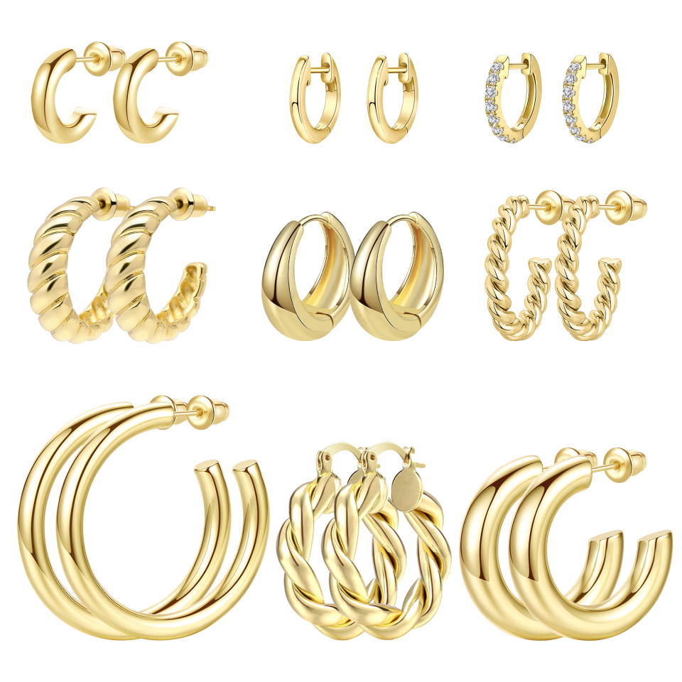 <p><a href="https://go.redirectingat.com?id=74968X1596630&url=https%3A%2F%2Fwww.walmart.com%2Fip%2FAdoyi-Gold-Hoop-Earrings-Set-for-Women-Chunky-Gold-Hoops-Twisted-Huggie-Hoops-Earrings-14K-Plated-for-Girls-Gift-Lightweight%2F342323321&sref=https%3A%2F%2Fwww.goodhousekeeping.com%2Fholidays%2Fgift-ideas%2Fg43917093%2Fbest-gifts-from-walmart%2F" rel="nofollow noopener" target="_blank" data-ylk="slk:Shop Now;elm:context_link;itc:0;sec:content-canvas" class="link ">Shop Now</a></p><p>Gold Hoop Earrings Set For Women </p><p>$19.99</p><p>walmart.com</p><span class="copyright">Adoyi</span>