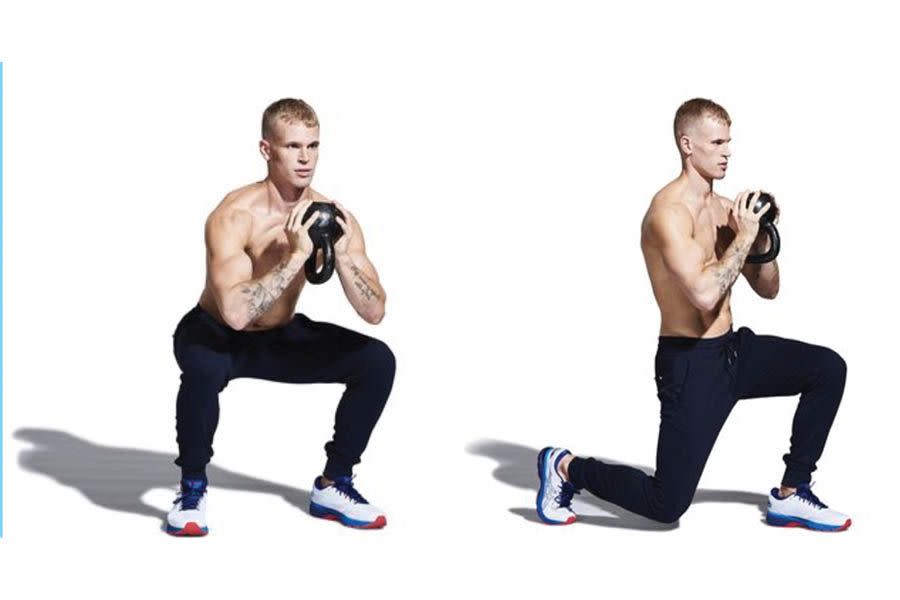 squat lunge