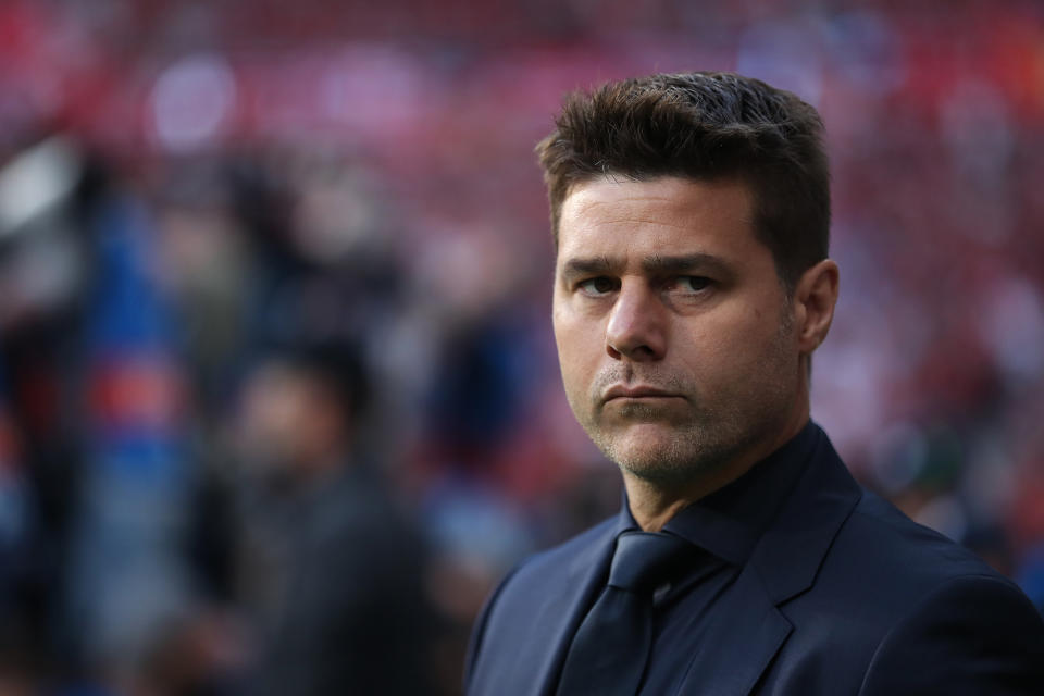 MADRID, SPAIN - JUNE 01: Mauricio Pochettino, Manager of Tottenham Hotspur is seen during the UEFA Champions League Final between Tottenham Hotspur and Liverpool at Estadio Wanda Metropolitano on June 01, 2019 in Madrid, Spain. (Photo by Ian MacNicol/Getty Images)